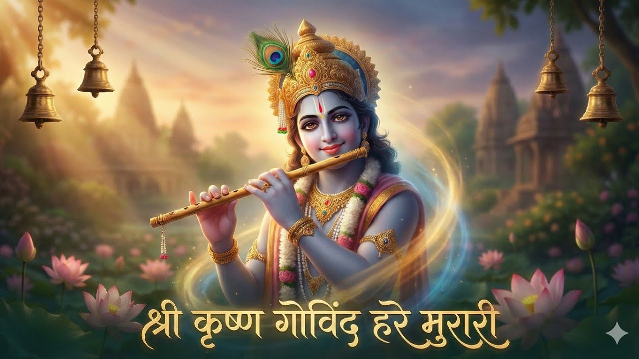 श्री कृष्ण गोविंद हरे मुरारी | Beautiful Krishna Bhajan