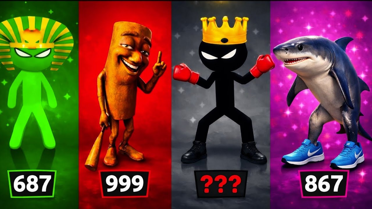 999 LEVEL STICKMAN PARTY 😱 | Random Player Tournament (INSANE MODE)