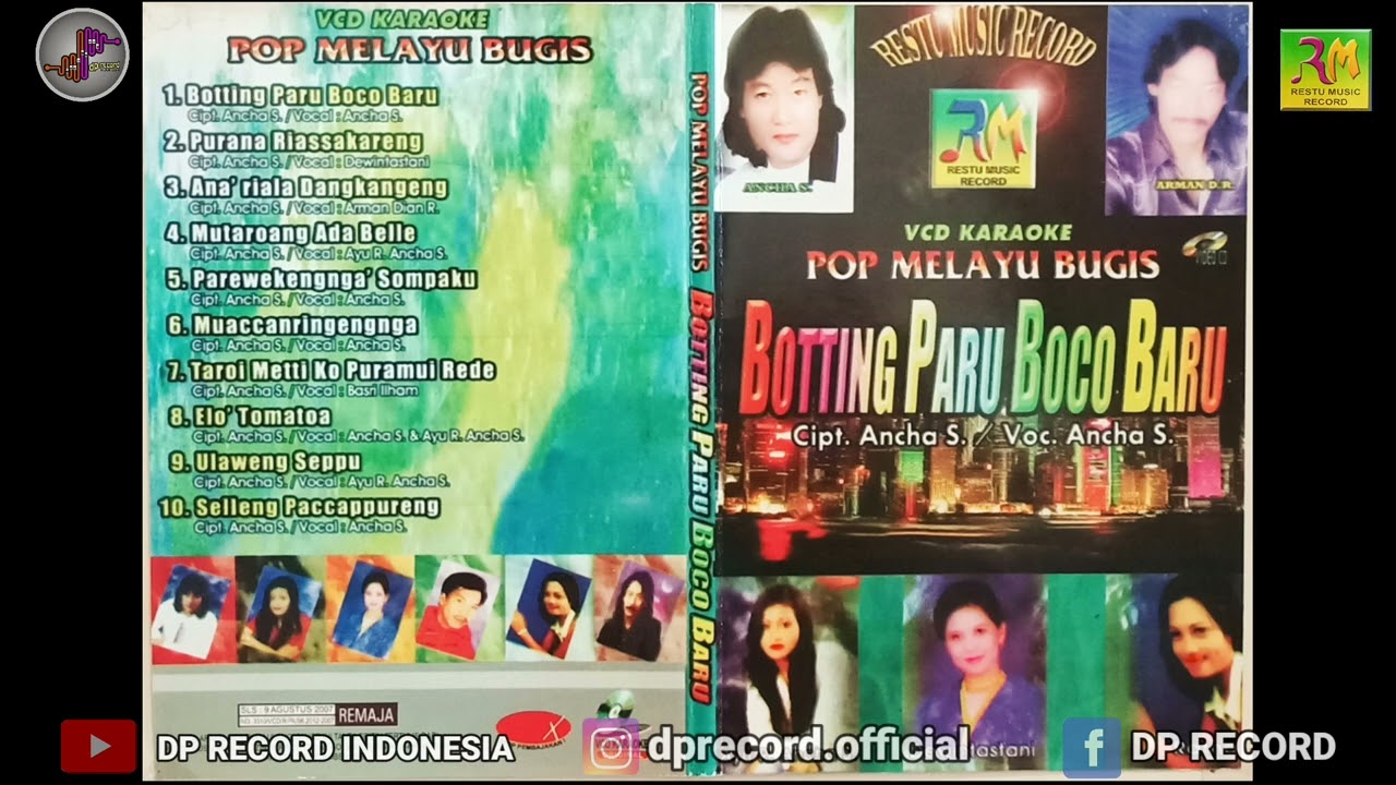 MP3 FULL ALBUM POP MELAYU BUGIS [Botting Paru Boco Baru] prod. Restu Music Record
