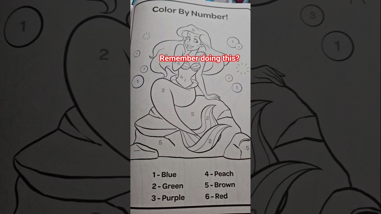 #colorbynumber2025 @TheBeccajb #mermaidlove