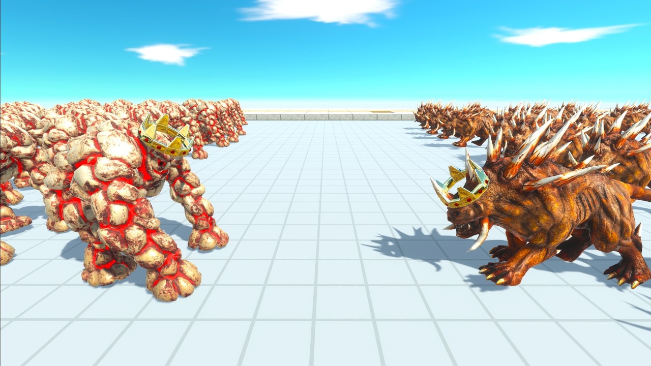 50 vs 50 Infernal animal revolt battle simulator