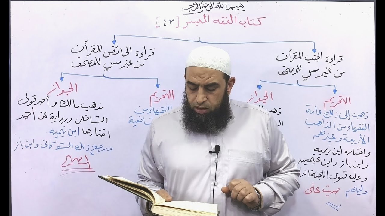 شرح الفقه الميسر 43 // الأحكام المترتبة على من يجب عليه الغسل