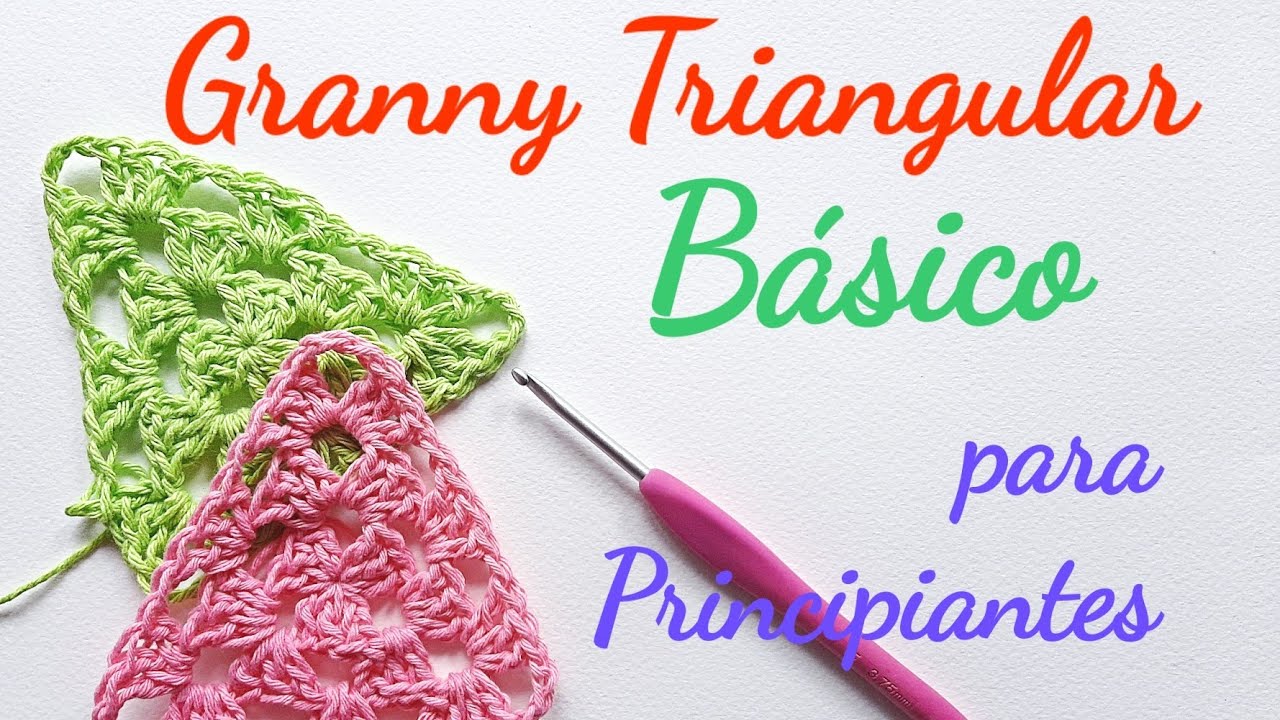 Granny triangular básico ideal principiantes