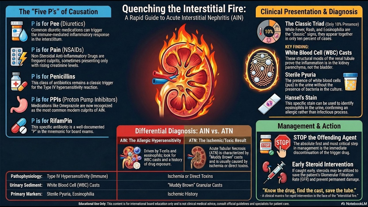 Acute Interstitial Nephritis for USMLE (Step 1) | The Drug Fire Mastery 📜