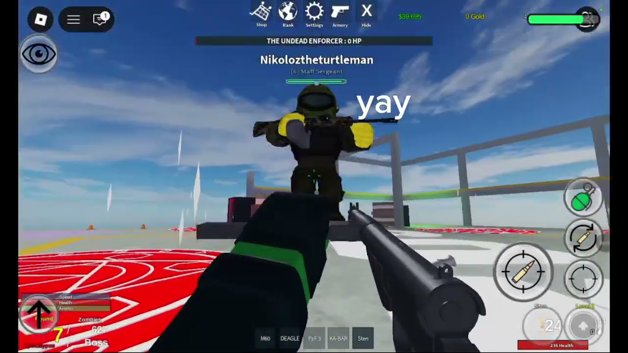 ME AND MY BEST FREIND PLAY ZOMBIE UPRISING AGAIN 