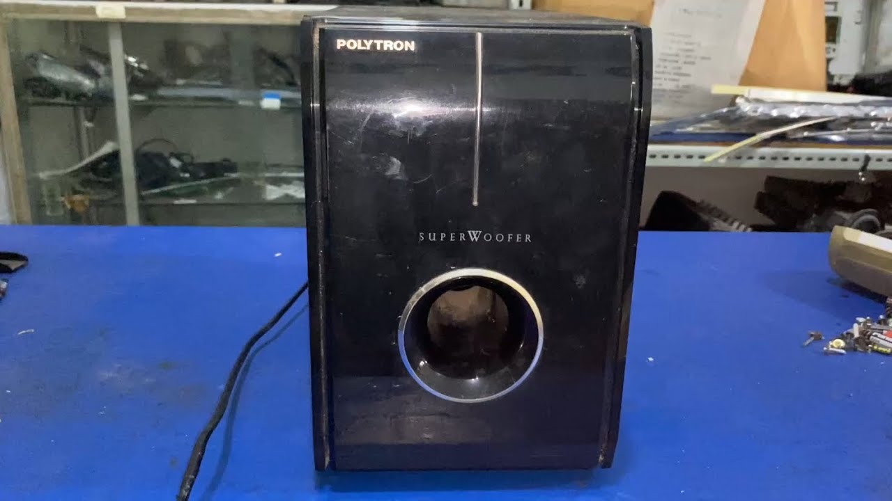 Perbaikan speaker subwoofer polytron swf 211 suara noise 