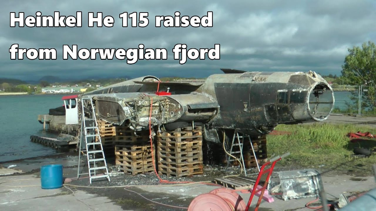 Heinkel He 115 raised from Norwegian fjord 2012. (short)