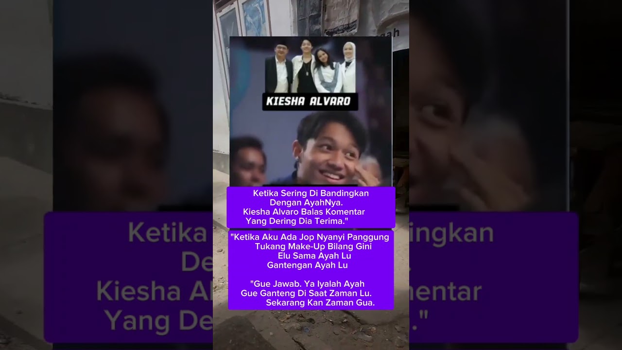 keisha Alvaro Jwb komentr netiz3n yg suka Bandingkan drnya dgn sang ayah #reelsshorts #keishaalvaro
