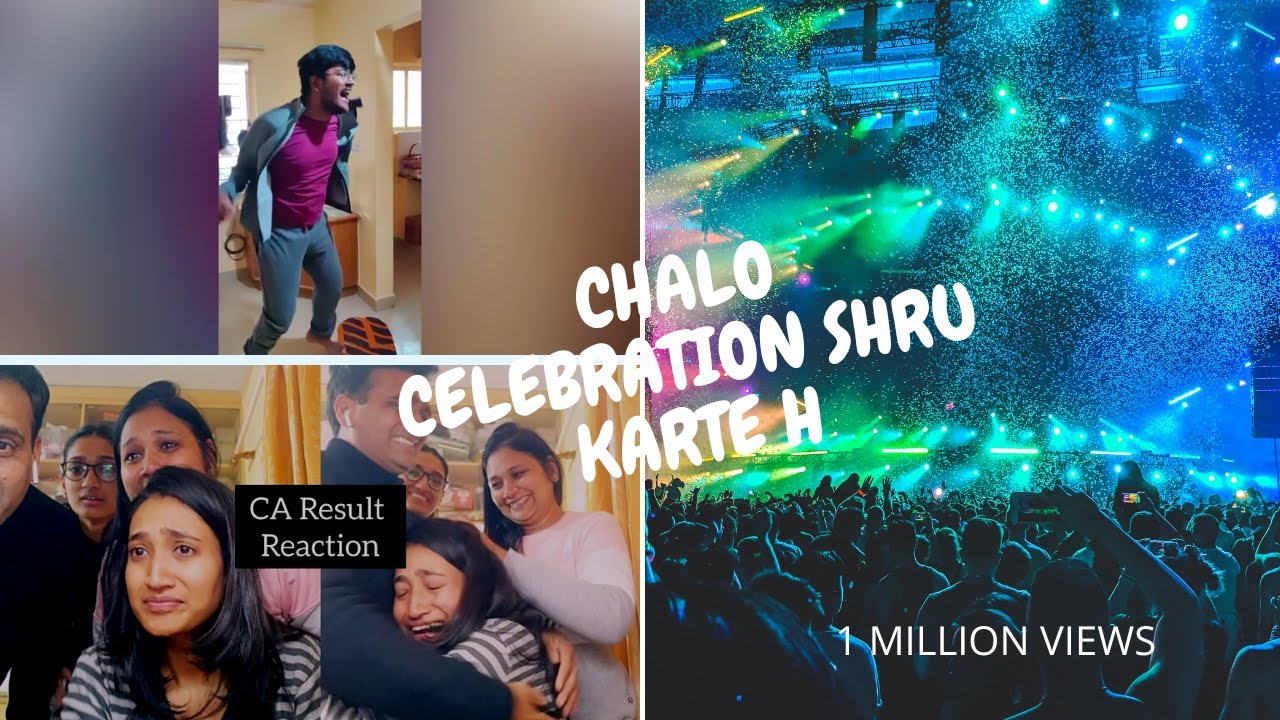 CA RESULT REACTION  WITH CELEBRATION  | CA Motivational video |
