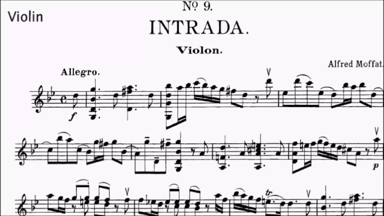 Trinity TCL Violin 2020-2023 Grade 7 A7 Moffat Intrada Sheet Music