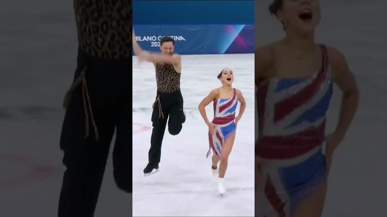 Lilah Fear and Lewis Gibson channeled full Spice Girls energy on the ice ❄️