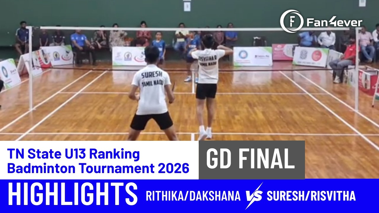 RITHIKA/DAKSHANA VS SURESH/RISVITHA | GD FINAL | TN State U13 Ranking Badminton Tournament 2026