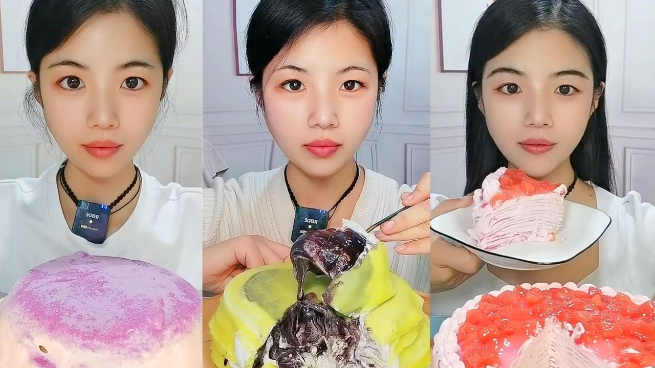 Homemade Cake and Brownie Eating Show | Calm Dessert Mukbang #103