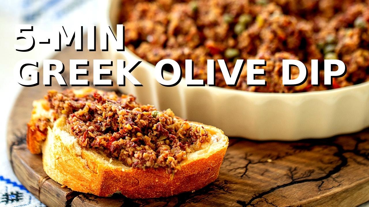 Греческий оливковый соус за 5 минут | Простая средиземноморская оливковая паста