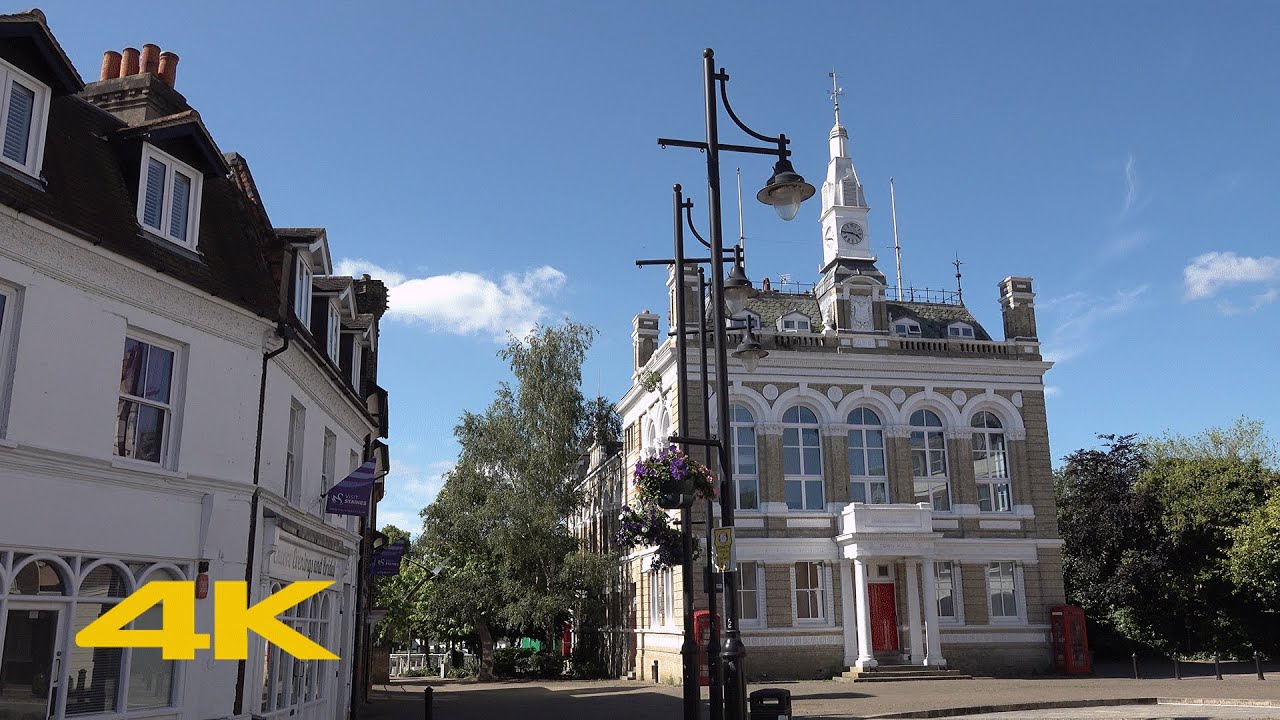 Staines Walk: Town Centre | Staines-upon-Thames【4K】