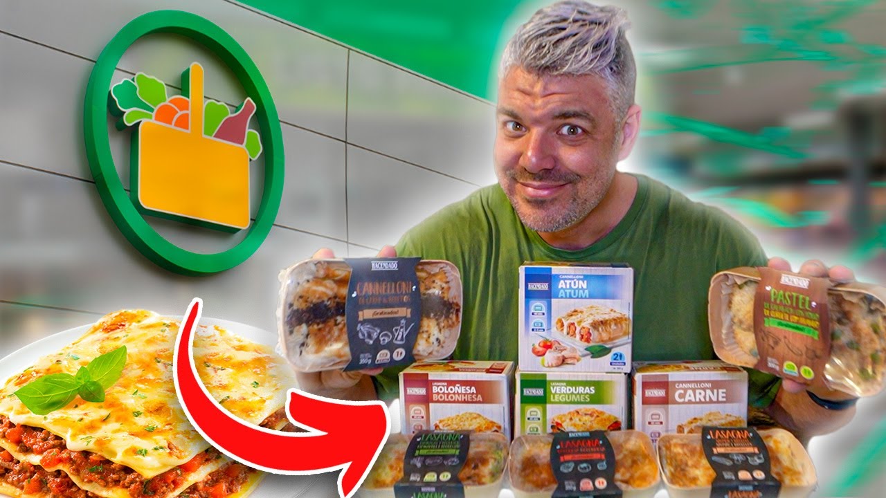 PROBANDO TODAS las LASA&Ntilde;AS y CANELONES de MERCADONA *COMIDA PREPARADA de SUPERMERCADO*