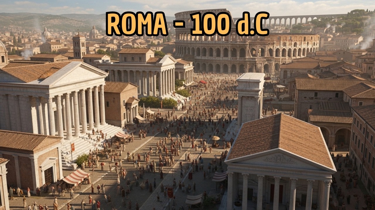 Como Era Roma em 100 d.C. | Reconstrução com IA do Império Romano no Auge (Documentário)