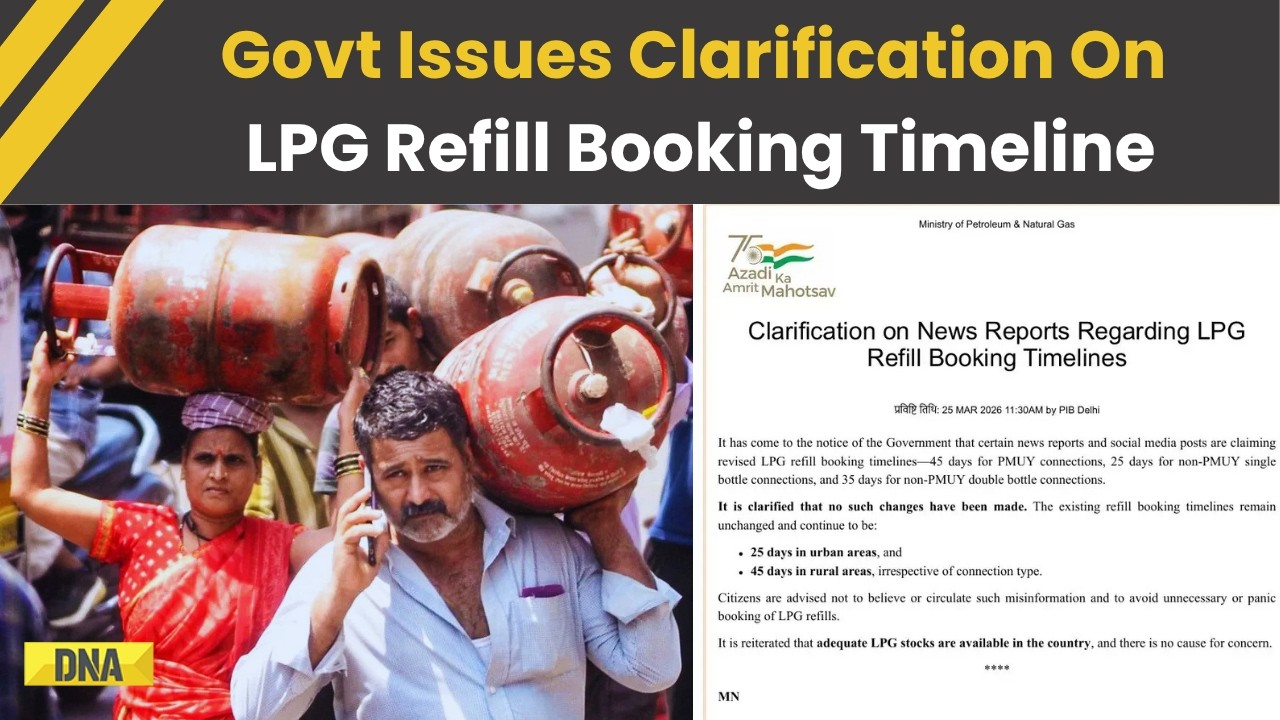 LPG News: Govt Issues Clarification On LPG Refill Booking Timeline, Check Details |LPG Cylinder News