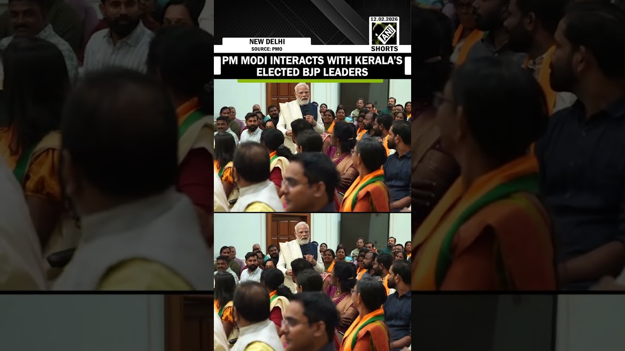 PM Narendra Modi interacts with elected BJP local body members from Kerala at Lok Kalyan Marg