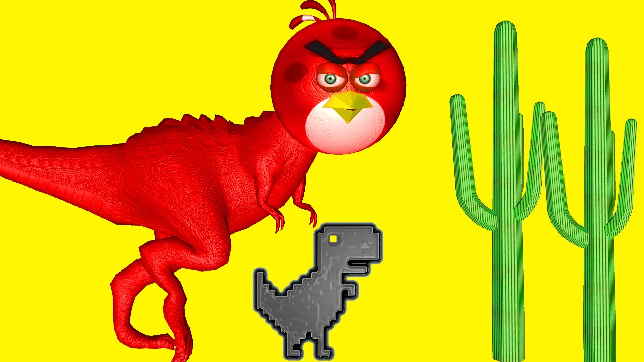 ANGRY BIRDS в STEVE - прыгающего ДИНОЗАВР ♫ 3D анимационный игры Mashup ☺ FunVideoTV - Стиль ;-))