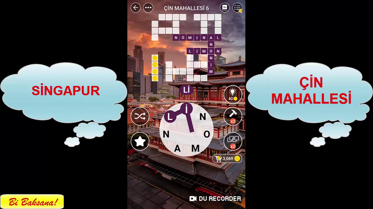 Kelime Gezmece   SINGAPUR   Çin Mahallesi