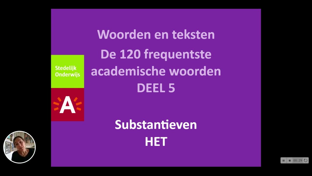 120 frequentste academische woorden - Substantieven met 'het' (Academisch Nederlands)