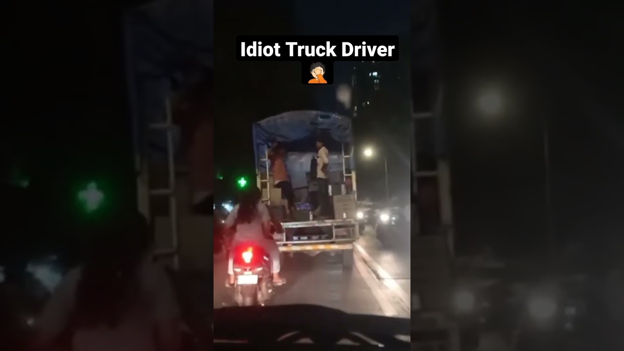 Idiot Truck Driver 🤦🏻 #myfirstvlog #vlog #viral #trending #youtube