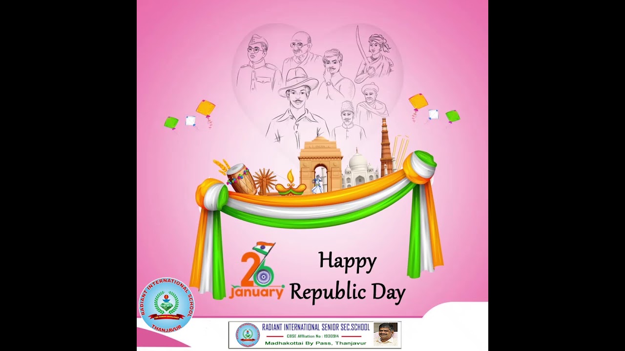 Radiant International School - Wishes Happy Republic Day (72) 2021