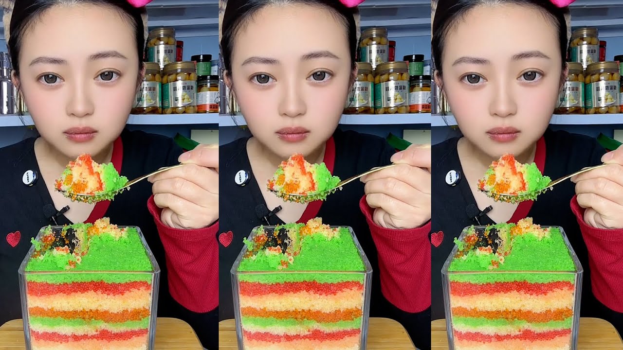 Mitao _ Mukbang / ASMR TOBIKO EGGS | FLYING FISH ROE | EXTREME EATING SOUNDS