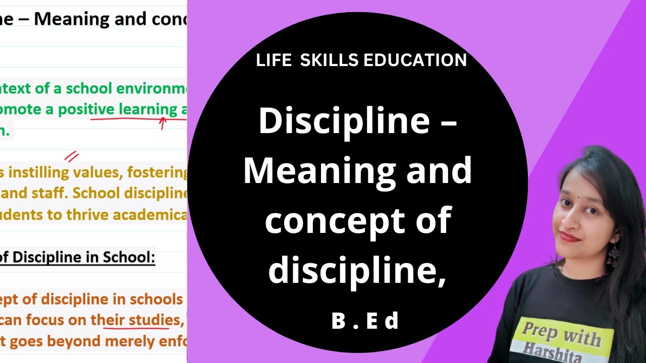 Discipline – Meaning and concept of discipline | School Leadership