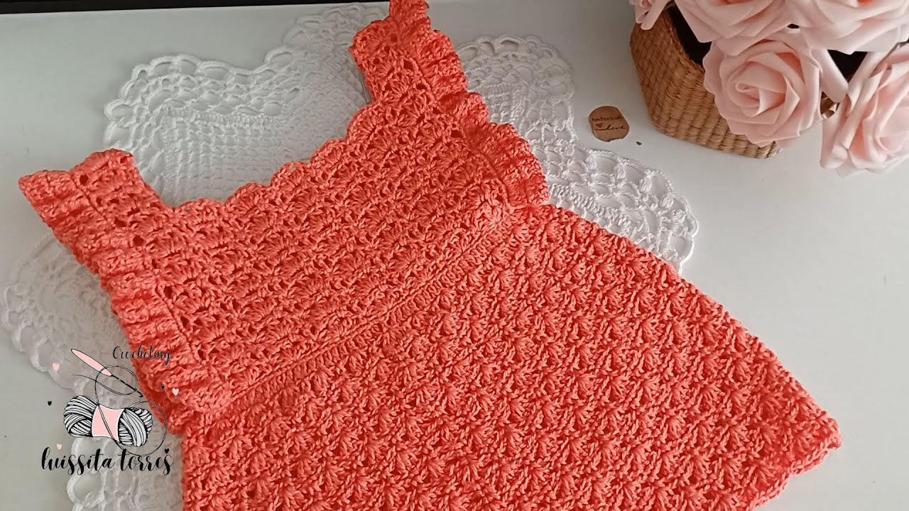 NUEVO! UN PATRÓN A CROCHET ES ÚNICO, FÁCIL Y RÁPIDO DE TEJER AMARAS TEJER ESTE BELLO  VESTIDO