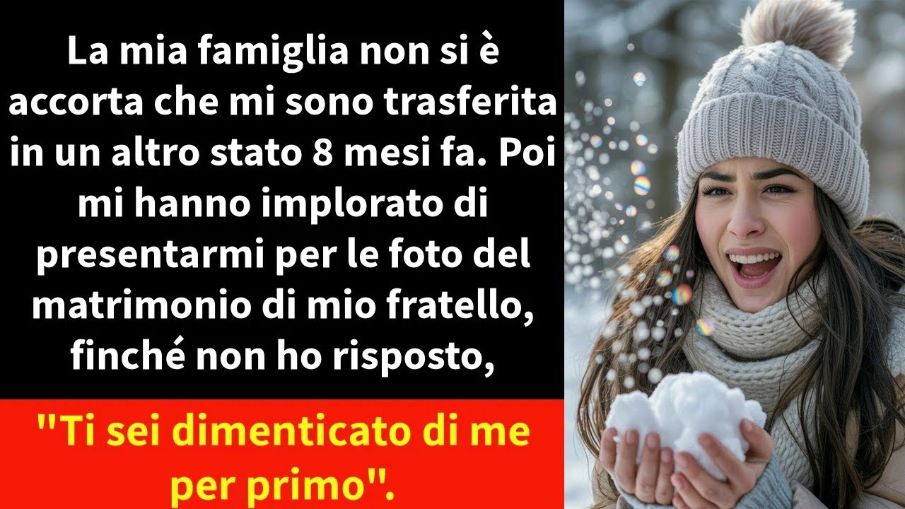 La mia famiglia non si è accorta che mi sono trasferita in un altro Stato 8 mesi fa.