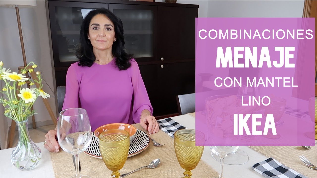 Diferente MENAJE de MESA para un mismo MANTEL