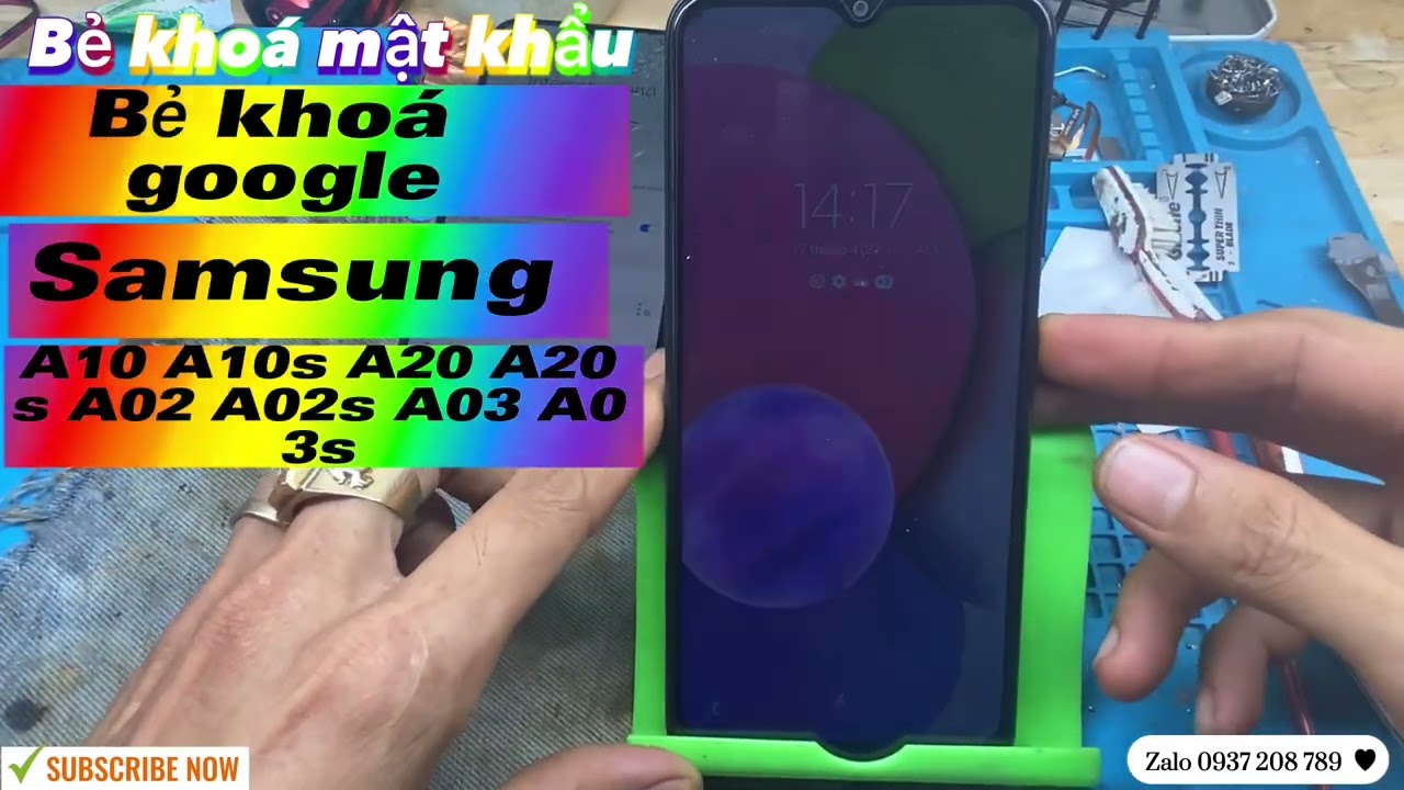 Hướng dẫn bẻ khoá mật khẩu bẻ khoá tài khoản google samsung a20 A20s A02 A02s A03 A03s A11 A10 .....