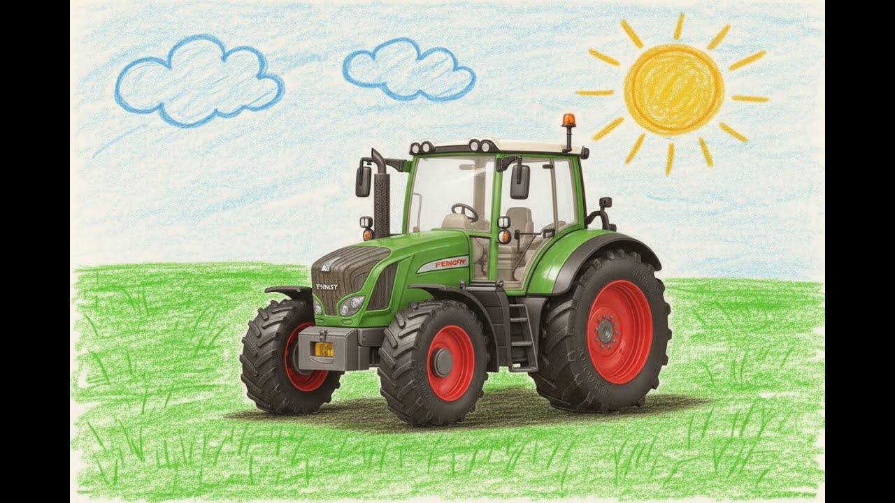 Grüner Traktor