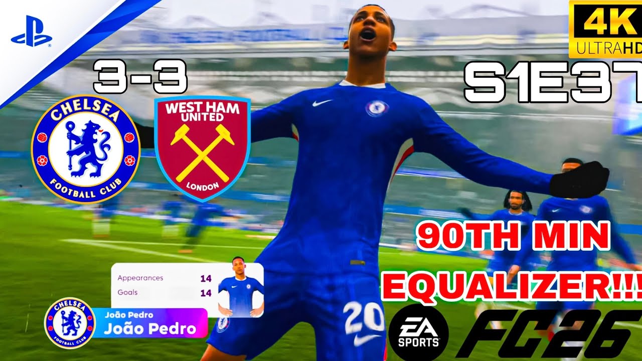 90th MINUTE DRAMA at Stamford Bridge! 😱 | Chelsea vs West Ham 3-3 | FC 26 Career Mode EPL Thriller 🔥