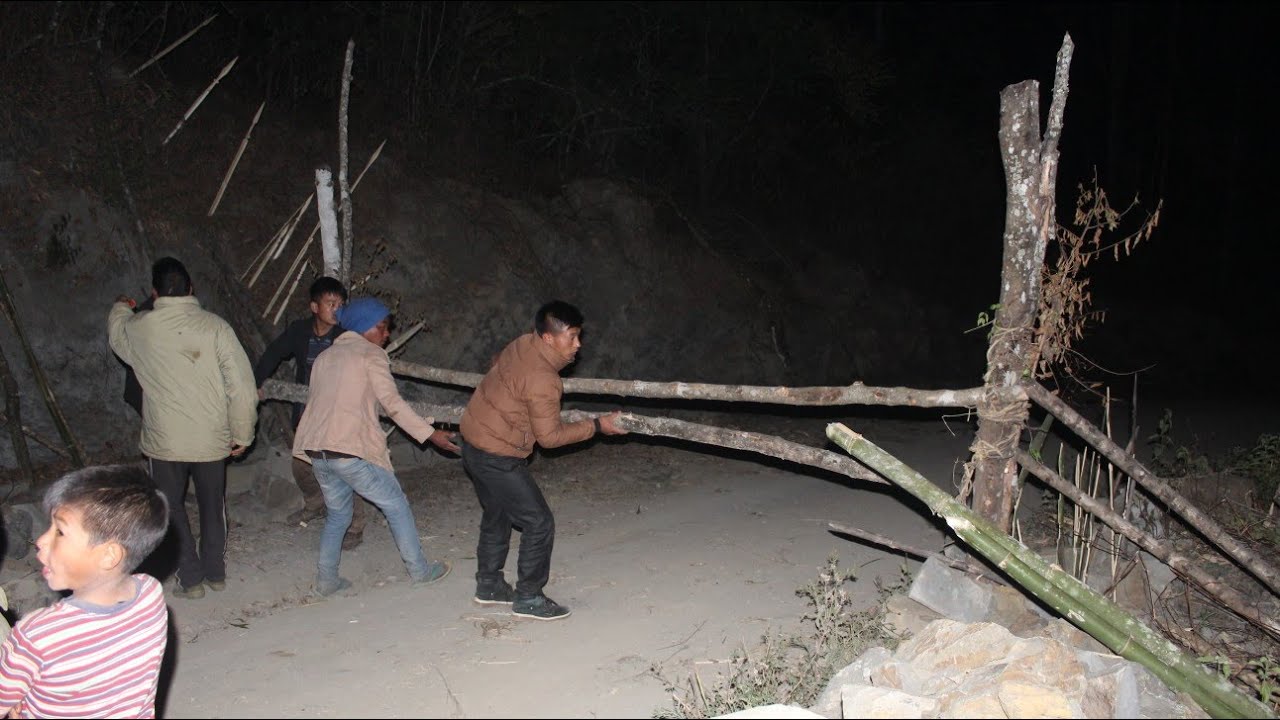 Traditional Way of Village Gate Closing - Makhel Village, Mao || Northeast India