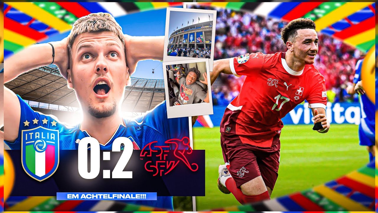 WAS EIN TRAUMTOR!😱💥 ITALIEN vs SCHWEIZ - EM STADIONVLOG!⚽️🏟️