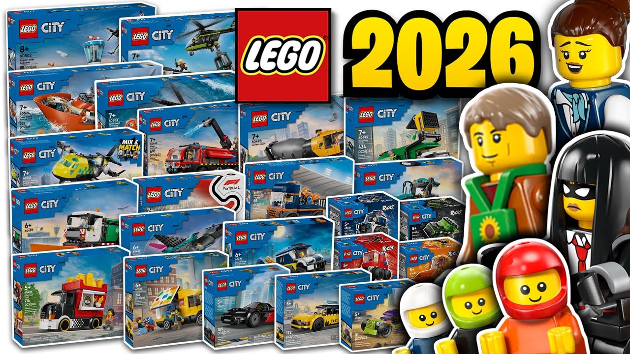 Наборы LEGO City 2026 официально представлены