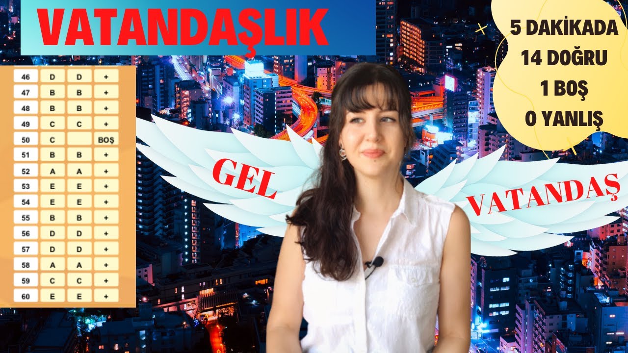 5 DAKİKADA KPSS VATANDAŞLIKTAN NASIL 14 DOĞRU 1 BOŞ YAPTIM? GEL VATANDAŞ GEL, VATANDAŞLIĞA GEL ! 📚