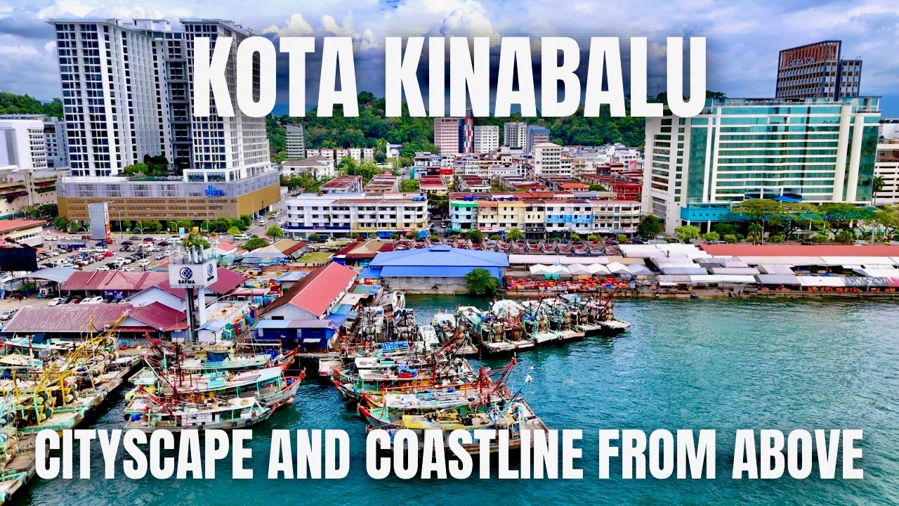 Kota Kinabalu: Cityscape and Coastline from Above | Hump Day Wednesday | 11 Feb | 4K Drone View