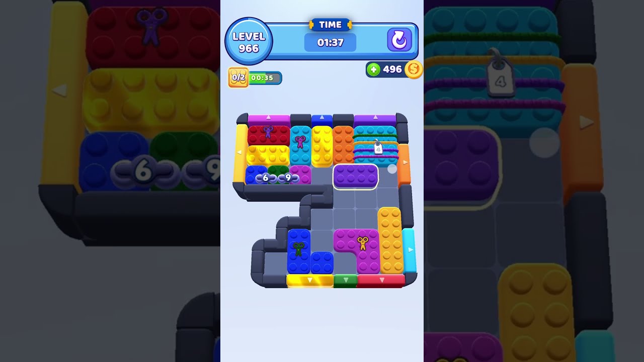 Color Block Jam Level 966 Walkthrough (No Boosters)