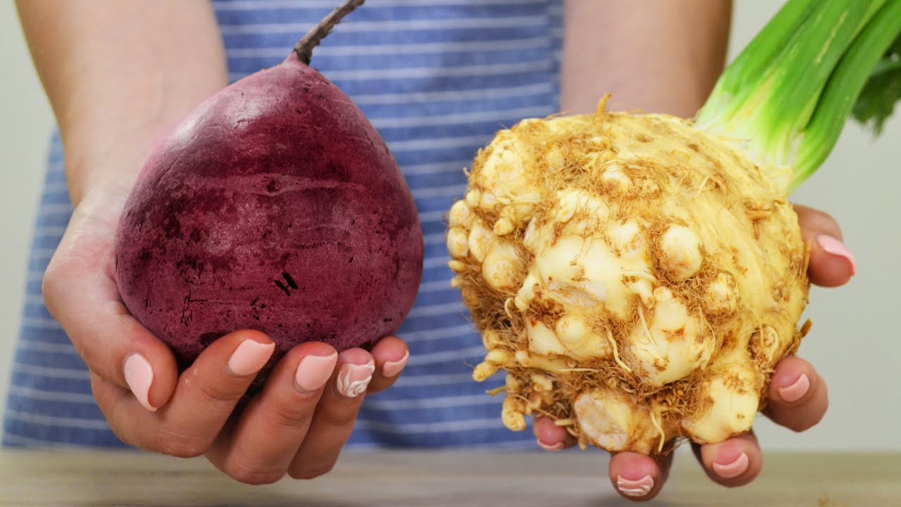 Не могу оторваться от этого салата из свеклы, моркови и сельдерея 🥕🥬 Новый рецепт свежего салата!