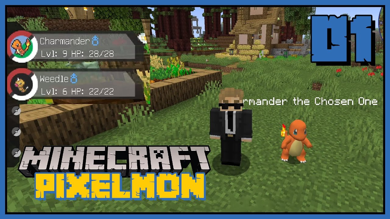 Minecraft Pixelmon 01 - zaczynamy zbierać Pokemony w Minecraft! | Pixelmon S01 E01