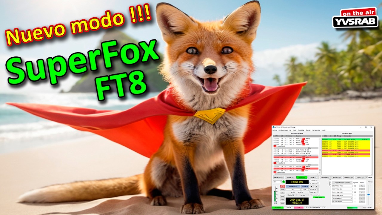 Tutorial: Nuevo modo FT8 SuperFox para cazar DXpeditions con el WSJT-X, ejemplo: N5J Jarvis Island
