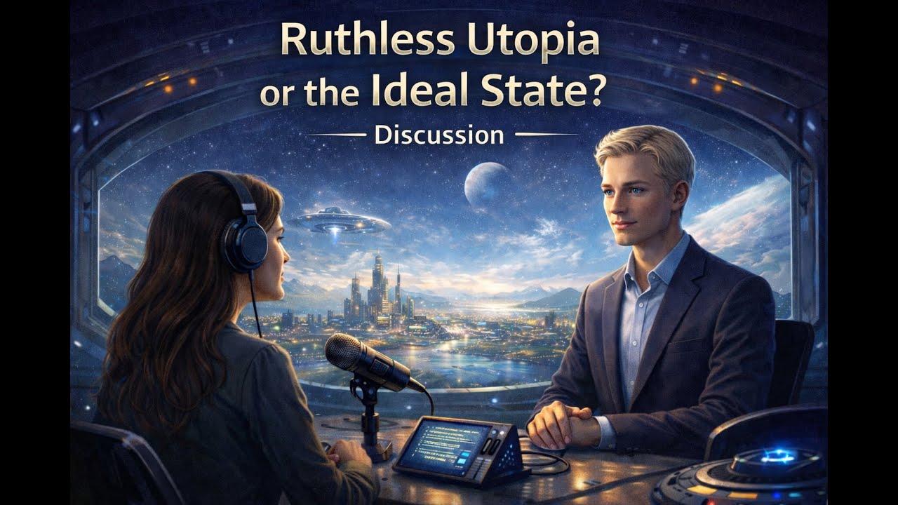 Ruthless Utopia or the Ideal State? Discussion with an alien.