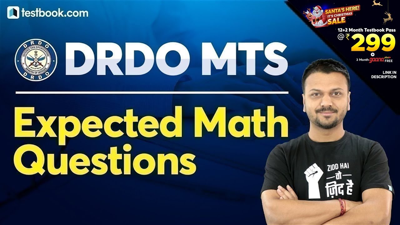 DRDO MTS 2020 | Expected Math Questions for DRDO Ceptam MTS | Quantitative Aptitude by Vineet Sir