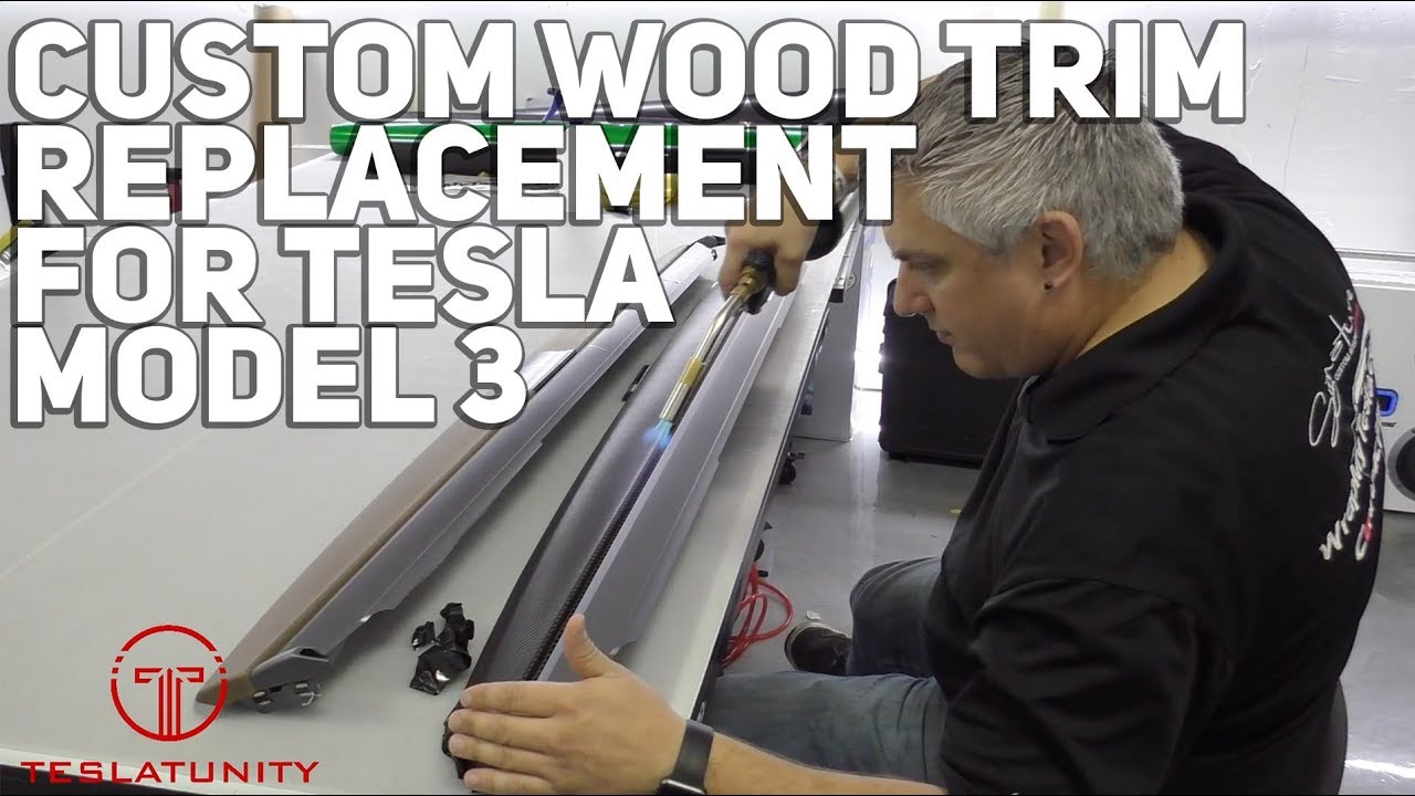 Custom Wood Trim Replacement for Tesla Model 3