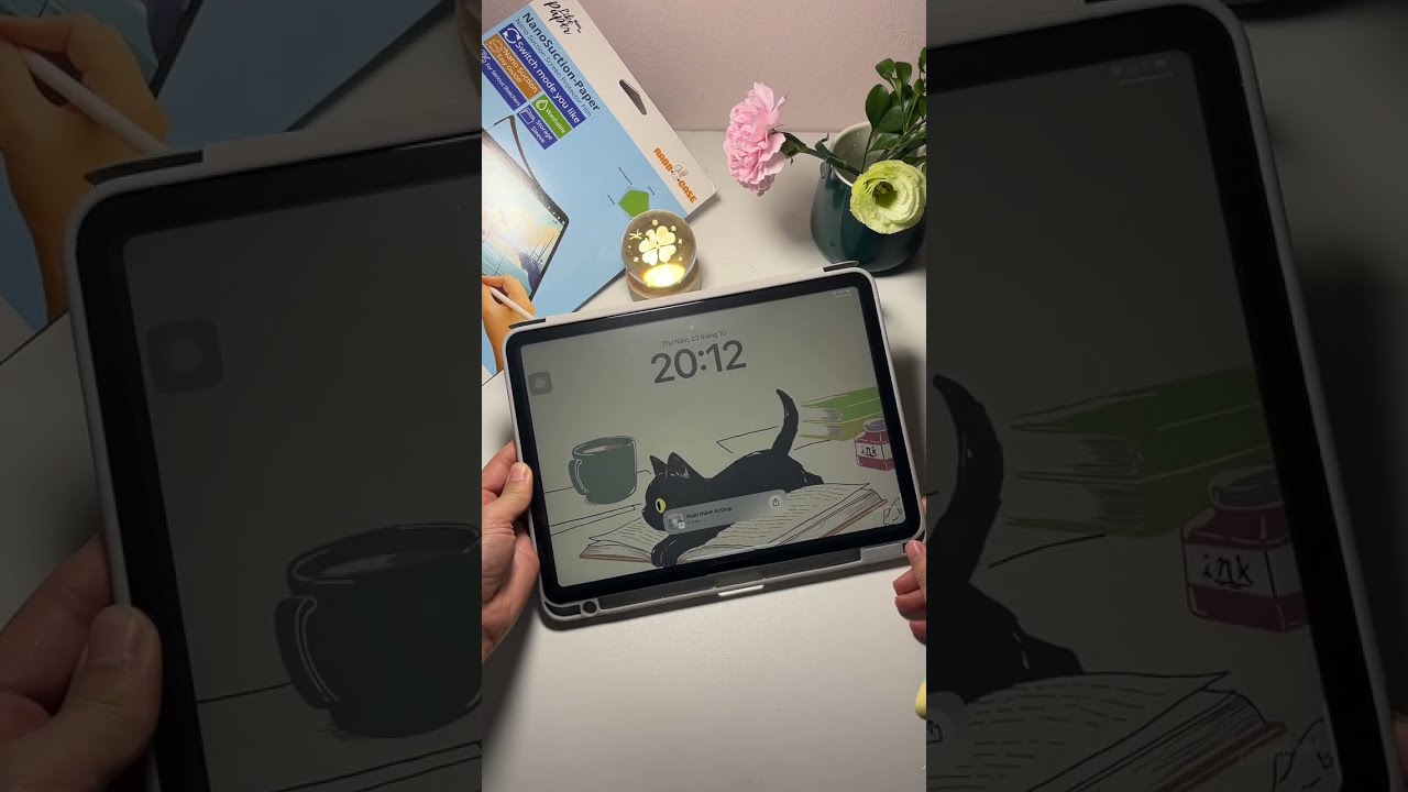 iPad Air 7 unboxing 2025 in silver | accessories, Apple Pencil pro, aesthetic set upon 
