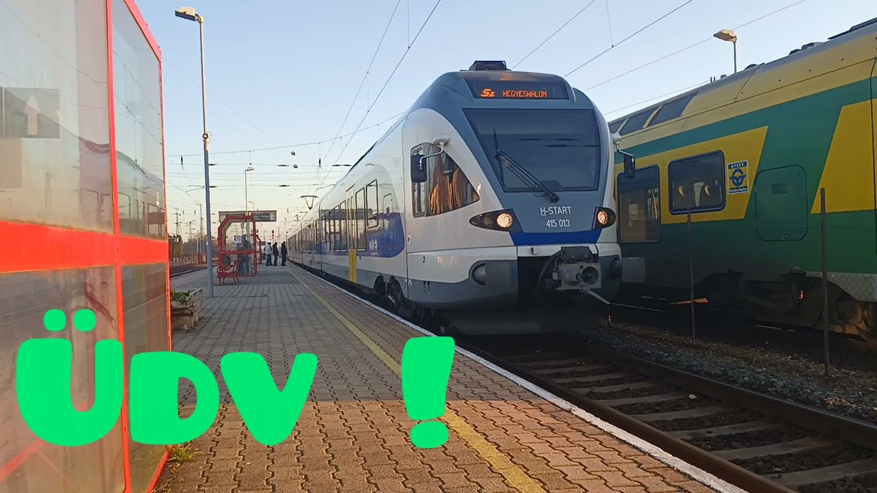 Vonatok Hegyeshalom vasútállomáson. Trains at Hegyeshalom railway station.